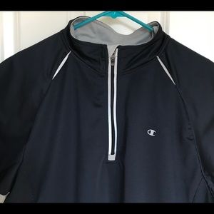 Vintage Champion 1/4 Zipper Blue Pullover Jacket XL